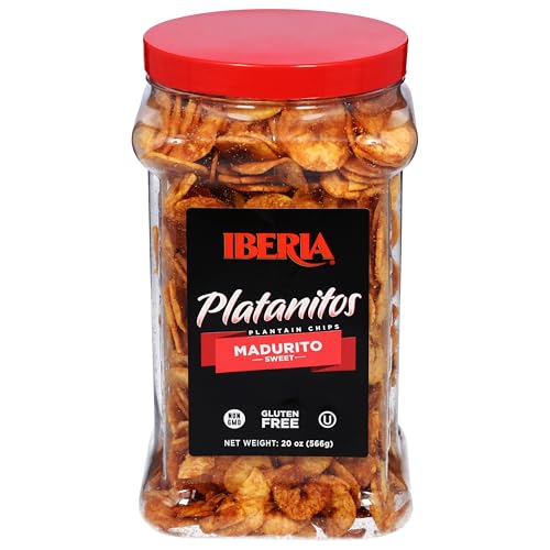 Iberia Maduritos Naturally Sweet Plantain Chips, 20 Ounce (Pack of 2)