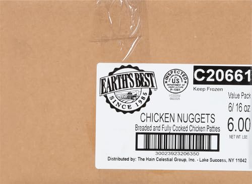 Earths Best Frozen Chicken Nuggets for Kids, 16 Oz