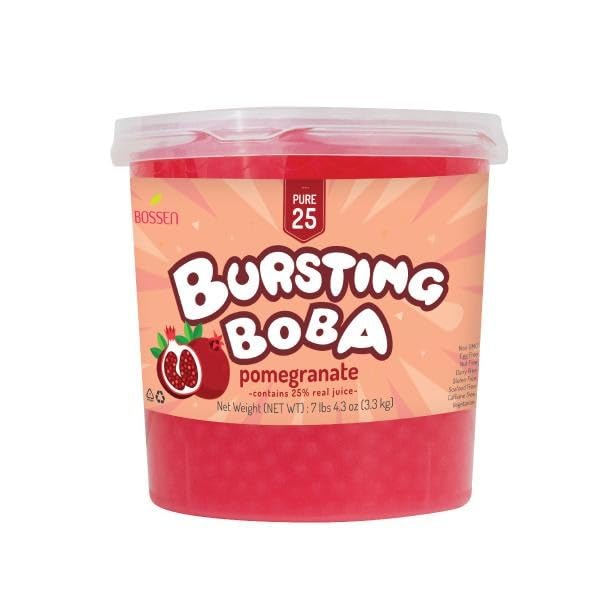 Bossen Bursting Boba Pure25 (Pomegranate, 7.04 Pound (Pack Of 1))