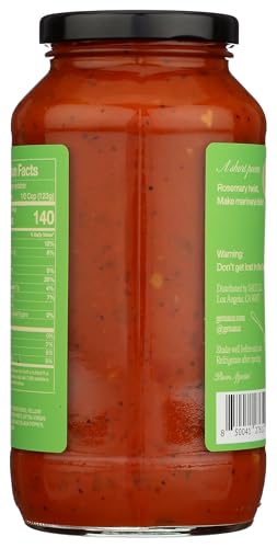 Sauz | Wild Rosemary Marinara (Single Jar) Thick & Creamy- Gluten-Free, Non-GMO, and 100% Delicious - Crafted in Small Batches f