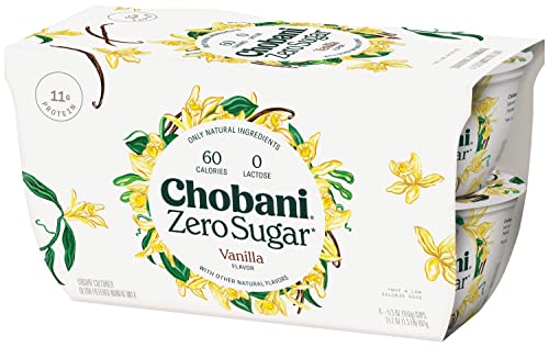 Chobani Zero Sugar Vanilla 5.3oz 4-Pack