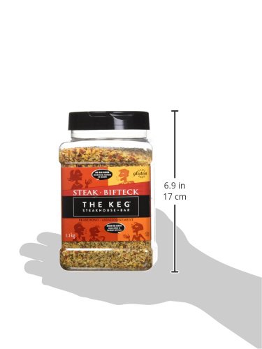 The Keg Steakhouse Steak Seasoning, Gluten Free, No MSG, 38.8oz (1.1kg), Imported from Canada