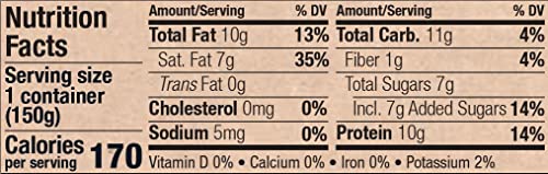 siggis Plant-Based Coconut Blend, Strawberry, 5.3 oz. Cup - Single Serving Dairy Free Snack, More Protein Than Sugar