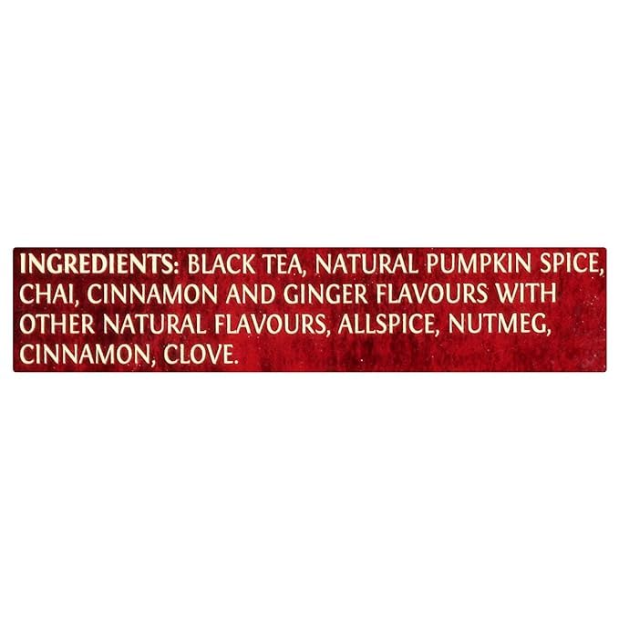 Twinings Pumpkin Spice Chai Black Tea Individually Wrapped Bags, 20 Count (Pack of 6), Warm, Spicy & Aromatic, Caffeinated, Enjo