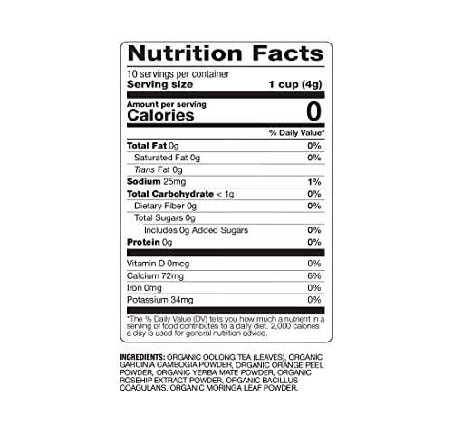 Metabolism Tea - Organic with Superfoods and Probiotics - 6 Pack
