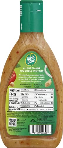 Wish-Bone House Italian Salad Dressing, 15 FL OZ (Pack of 5)