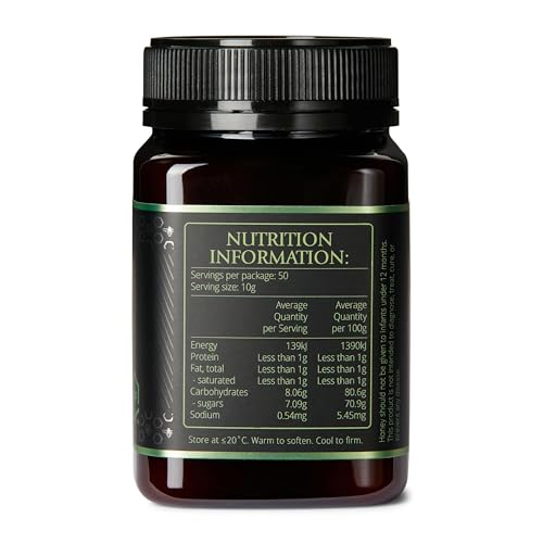 BeeNZ Raw Manuka Honey, Certified UMF 5+ (MGO 83+), Pure New Zealand Monofloral Manuka, Natural Sweetener, Superfood for Daily W