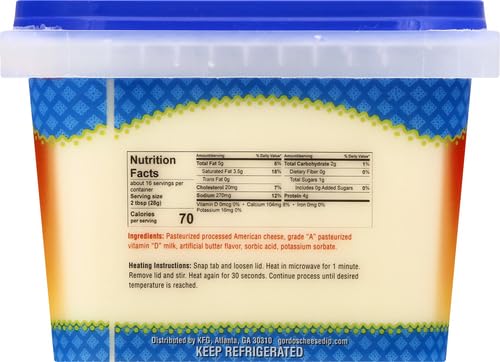 GORDOs Original Queso Blanco Dip, Mexican Cheese Sauce - Great for Nachos, 7 Layer Dip, Appetizer - 16 Oz.