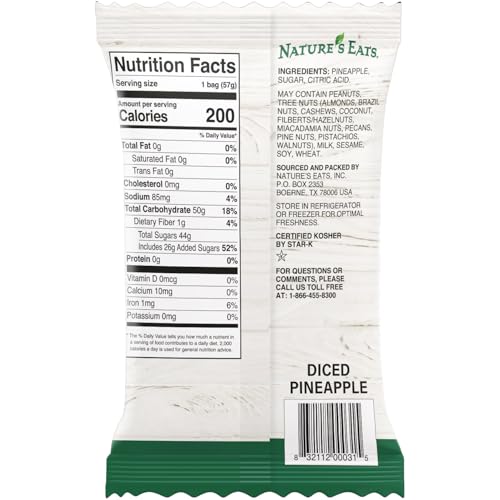 Natures Eats Diced Pineapple  2oz