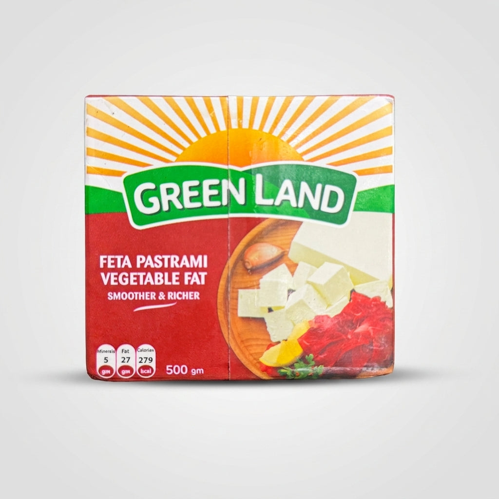 Green Land Feta Pastrami Vegetable Fat 500g - Egyptian Cheese