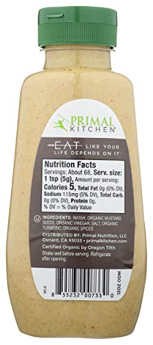 Primal Kitchen Mustard Dijon Org 12 OZ