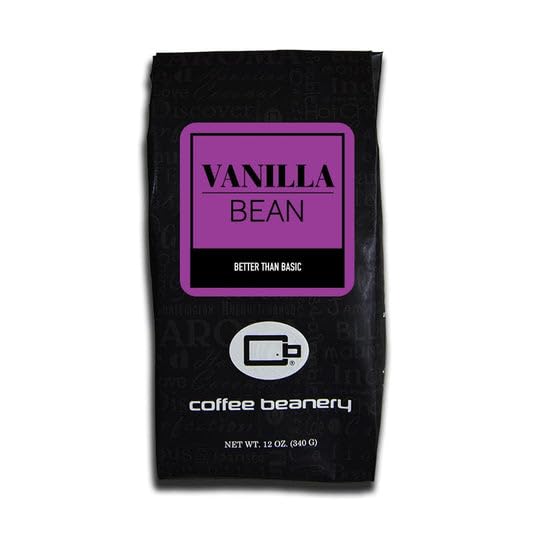 Vanilla Bean Flavored Coffee, Specialty Arabica Coffee, Medium Roast, 12 ounce, Fine