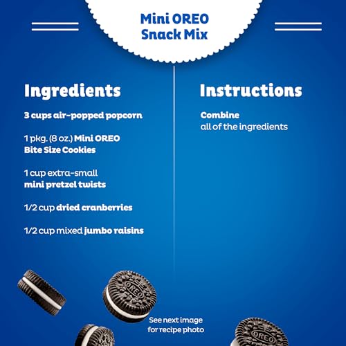 OREO Mini Chocolate Sandwich Cookies, 10 Snack Packs
