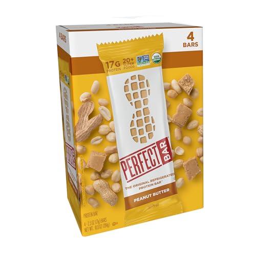 Perfect Bar Gluten-Free Peanut Butter Refrigerated Protein Bar, Organic, 4 count, 2.5 oz
