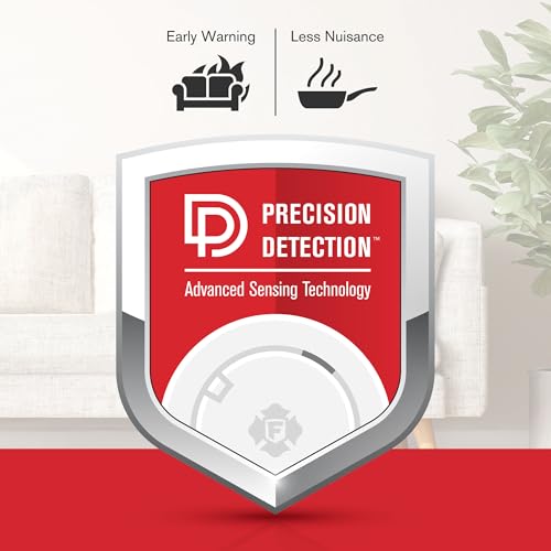 First Alert Interconnect Hardwire Smoke Alarm With Battery Backup & Voice Alerts, 6-Pack