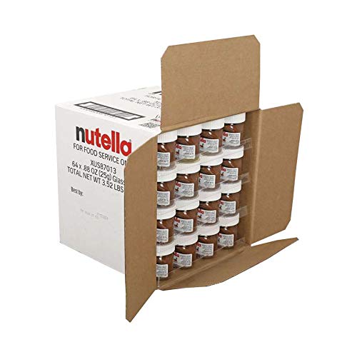 Nutella Hazelnut Spread With Cocoa Glass Jar.88 Ounce - 64 Per Case.