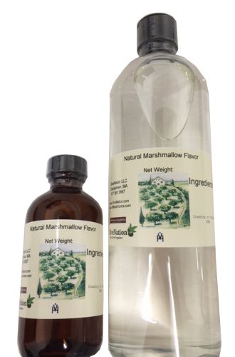 OLIVENATION Marshmallow Flavoring, Sugar Free, Water Soluble for Baking & Brewing, 4 Fl Oz, TTB-Approved