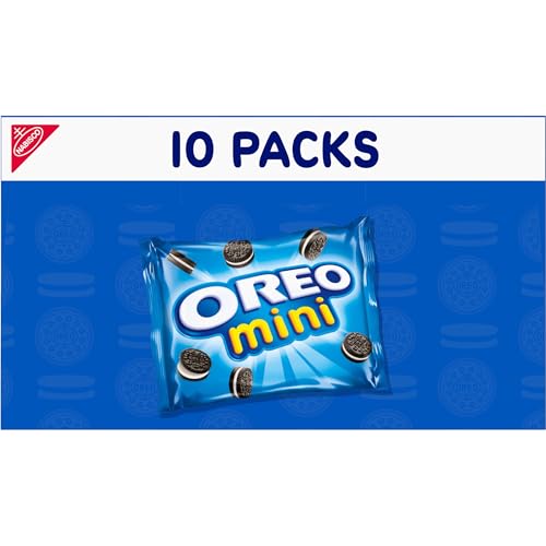 OREO Mini Chocolate Sandwich Cookies, 10 Snack Packs