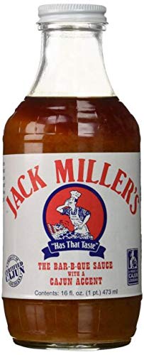 Jack Millers Bar-B-Que Sauce with Cajun Accent, 16 Fl Oz - Bold Flavor, Perfect for Grilling and Marinades