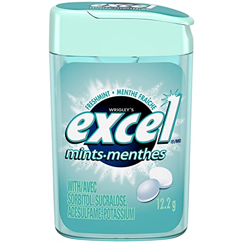 Excel Mints Fresh Mint, 12 Count, 12gm - Refreshing Breath Mints, Model 8072670