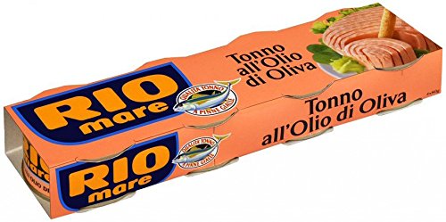 Rio Mare: Tuna Fish in Olive Oil, Yellowfin Tuna Quality - 80g (2.82oz) Cans (Pack of 24, 4.23lb Total) [ Italian Import ]