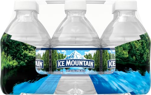 Ice Mountain - Natural Spring Water - Case of 4 - 12/8 fl oz. (4x12/8 FZ)