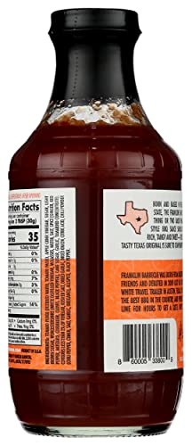 Franklin Barbecue Original Texas BBQ Sauce, Gluten Free, 18 Ounces (Pack Of 6)