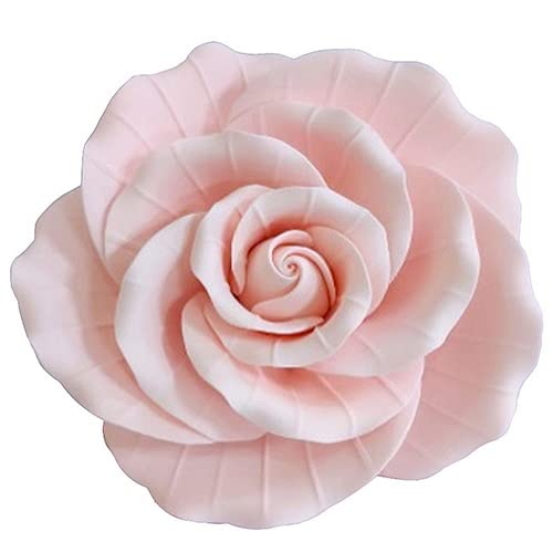 O'Creme Garden Rose Gumpaste Flowers - Pink-Small - Edible Flowers For Cake Decorating - Sugar Paste Flower Decorations For Cake