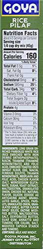 Goya Authentic Style Rice Pilaf Mix, 7 Oz - Pack of 12, Flavorful Side Dish
