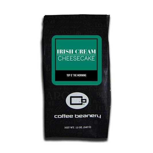 Coffee Beanery Irish Cream Cheesecake Flavored Coffee, Medium Roast, 12 Ounce, Ground