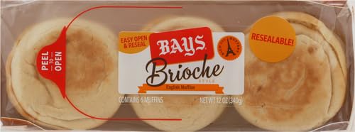 Bays Brioche English Muffins | 1 pack (6 count)