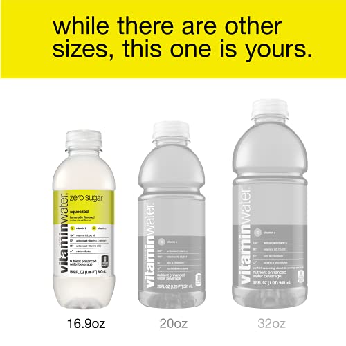 vitaminwater zero Squeezed, 16.9 fl oz, 6 Pack