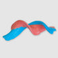 Face Twisters Sour Taffy Combo Blue Raspberry & Cherry 1.4 oz. Bar - Case of 24
