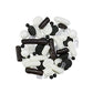 DecoPac Graduation Fusion Mix Candy Sprinkles, 26oz, Fancy Sprinkles in Handheld Container, Edible Black And White Sprinkles For