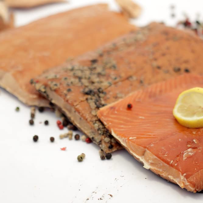 Alaska Smokehouse Smoked Salmon Gift Set - Trio of Flavors, 12 Ounce (Pack of 1)
