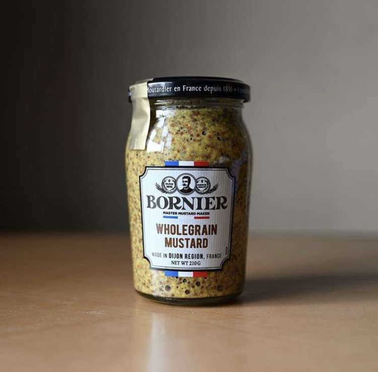 BORNIER Wholegrain Dijon Mustard, 7.4 Ounce