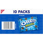 OREO Mini Chocolate Sandwich Cookies, 10 Snack Packs
