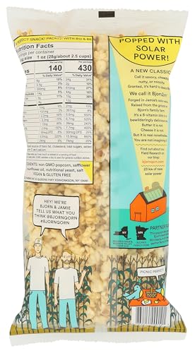 Bjornqorn Sun Popped Classic Popcorn, 3 Oz