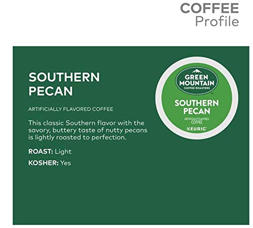 Green Mountain Coffee Roasters Flavored Coffee Southern Pecan K-Cups, 96 Count, Compatible with Keurig malt-inspired