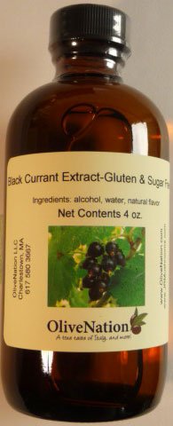 OLIVENATION Pure Blackcurrant Extract, Cassis Flavoring, Non-GMO, Gluten Free, Vegan - 8 Fl Oz - Model ESPSB8