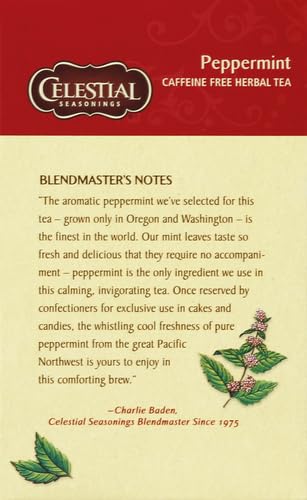 Celestial Seasonings Herbal Tea Peppermint 40 Count Pack