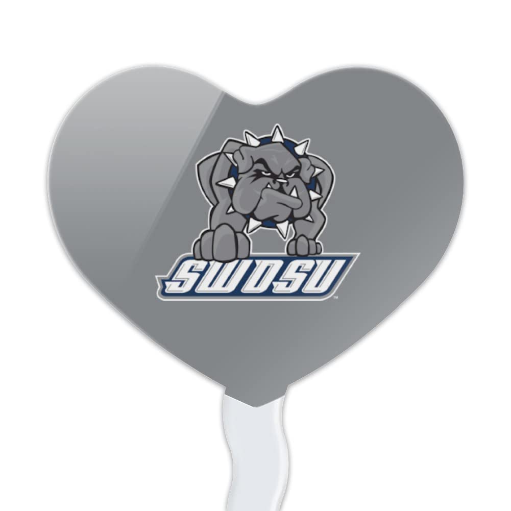 GRAPHICS & MORE Cupcake Picks Set of 6 - Acrylic Heart Toppers - Southwestern Oklahoma State University