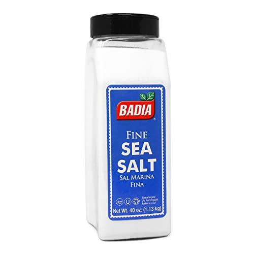 Badia Sea Salt Fine, 40 oz (Pack of 6)