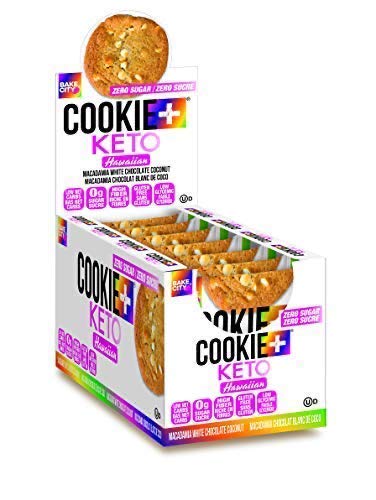 Bake City Keto Cookies | 1oz Hawaiian Cookies, Gluten Free, 0g Sugar, 1.5g Net Carbs, 5g Protein, 12 Pack