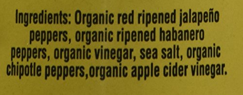 Organic Harvest Arizona Peppers Chipotle Habanero Pepper Sauce, 5 Ounce (Pack of 12)