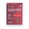 Teabox ORGANIC Hibiscus Cinnamon Clove Green Tea 100 grams Loose Tea | Immune System Booster and Weight Management | Natural Hib