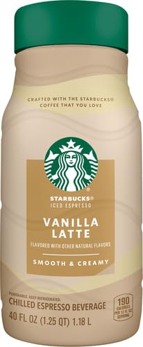 Starbucks Espresso Vanilla Latte Coffee, 40 oz Bottle