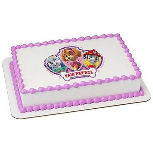 Paw Patrol Skye, Everest And Mars Licensed Edible Cake Topper By Whimsical Practicality