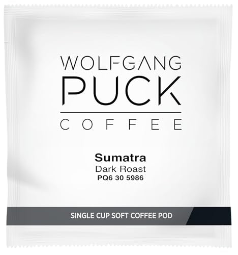 Wolfgang Puck Coffee Soft Pods, Sumatra Kopi Raya, 18 Count (Pack Of 6)