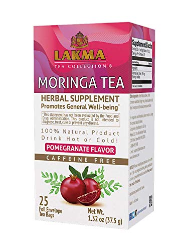 HYLEYS Lakma Moringa Oleifera Tea with Pomegranate - 25 Tea Bags